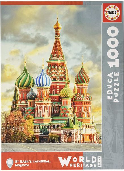 EDU17998 - Puzzle da 1000 pezzi La Cattedrale di San Basilio a Mosca - 1