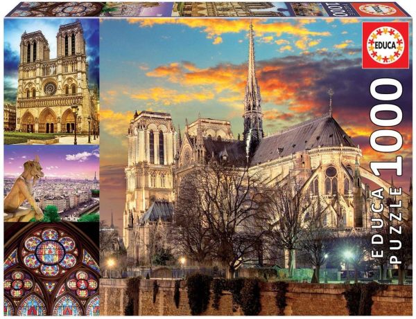 EDU18456 - Puzzle 1000 Pezzi Notre Dame Paris - 1