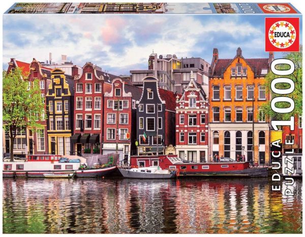 EDU18458 - Puzzle da 1000 pezzi Case danzanti ad Amsterdam - 1