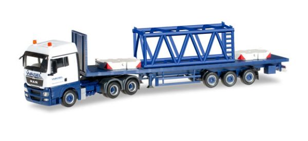 HER304696 - MAN TGX 6x4 con piattaforma a 3 assi ed elemento braccio per gru LIEBHERR LR1600/2 WASSEL - 1