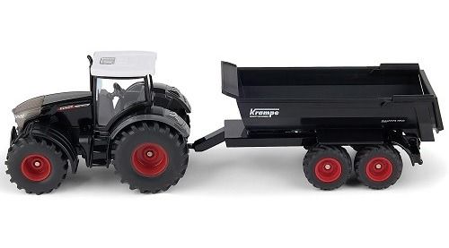 SIK2001 - Trattore FENDT 942 Vario con cassone ribaltabile KRAMPE HP20 nero - 1
