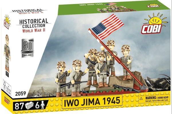 COB2059 - Alzabandiera a IWO Jima 1945 - 85 pezzi - 1