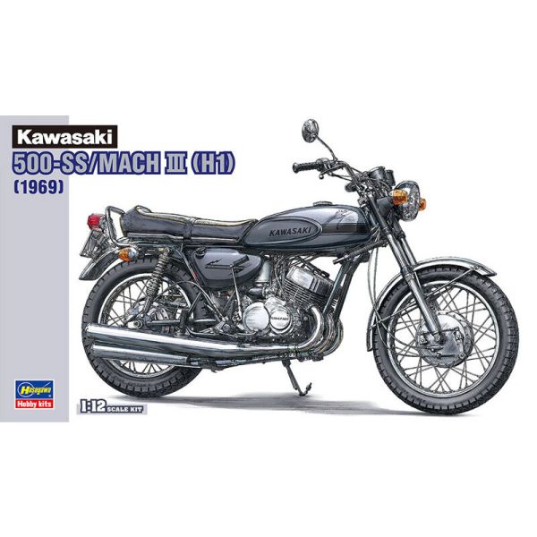 HAW21510 - KAWASAKI 500SS Mach III Moto da assemblare e verniciare - 1