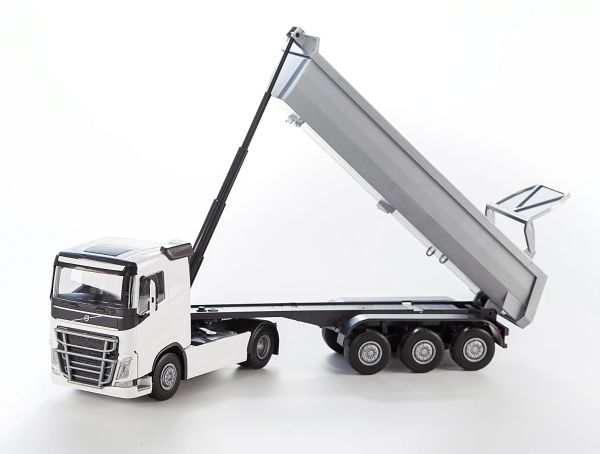 EMEK22352 - VOLVO FH16 4x2 bianco con cassone ribaltabile a 3 assi - 1