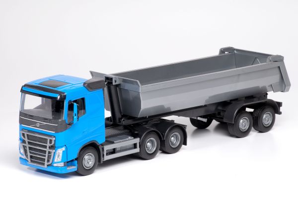EMEK22354 - VOLVO FH 4x2 blu con cassone a 3 assi - 1