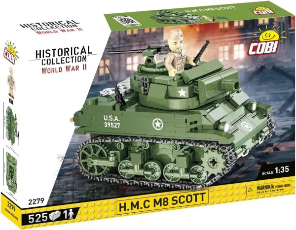 COB2279 - Carro armato H.M.C M8 Scott - 519 pezzi - 1
