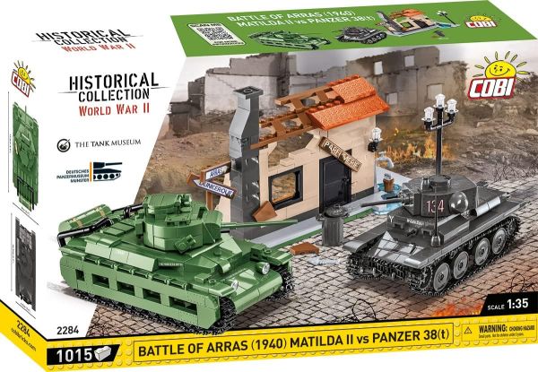 COB2284 - Battaglia di Arras 1940 - PANZER 38t e MATILDA II - 1008 pezzi - 1