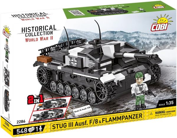 COB2286 - Carro armato 2in1 STUG III AUSF F e FLAMMPANZ - 536 pezzi - 1