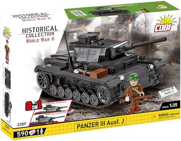COB2289 - Carro armato 2in1 PANZER III AUSF.J - 585 pezzi - 1