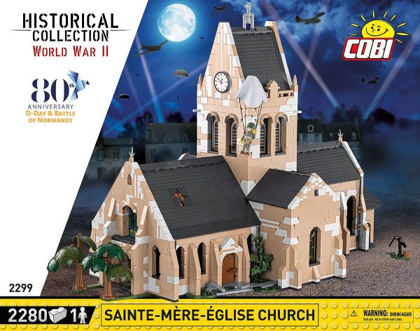 COB2299 - Chiesa di Ste-Mère-Eglise giugno 1944 - 2280 Monete - 1