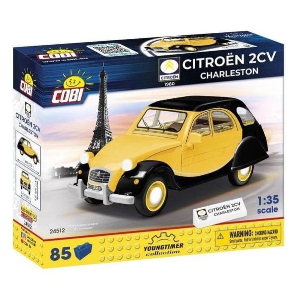 COB24512 - CITROËN 2CV Charleston Gialla e Nera - 85 pezzi - 1