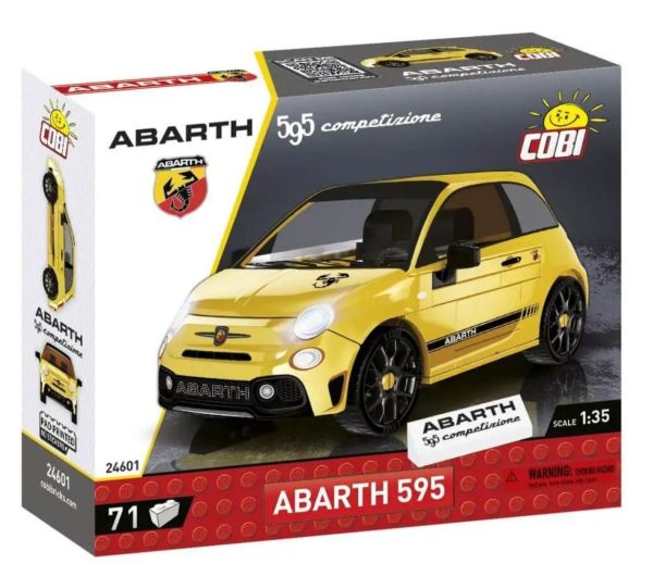 COB24601 - FIAT Abarth 595 Competizione giallo - 71 pezzi - 1