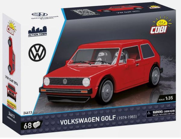 COB24613 - VOLKSWAGEN Golf rosso 1974-1983 - 68 pezzi - 1