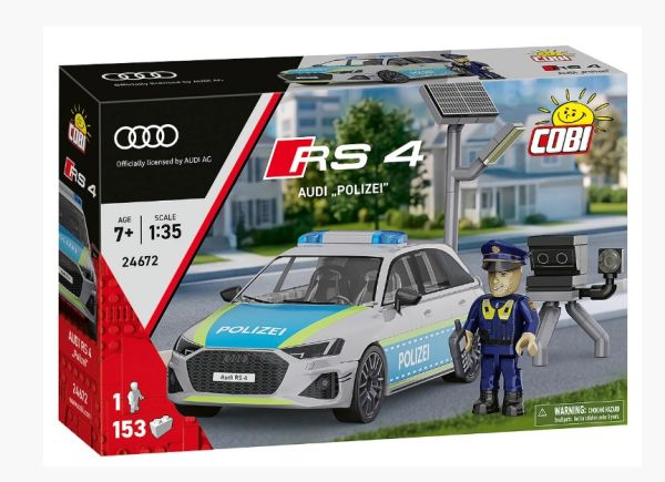 COB24672 - AUDI RS4 - Polizei - 153 pezzi - 1