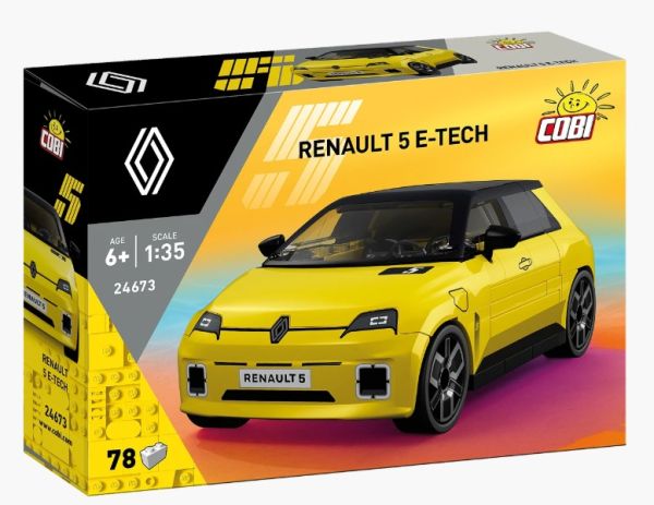 COB24673 - RENAULT 5 E-Tech gialla - 78 pezzi - 1