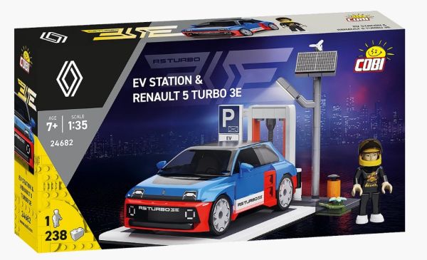 COB24682 - Stazione di ricarica EV con RENAULT 5 Turbo 3E - 238 pezzi - 1