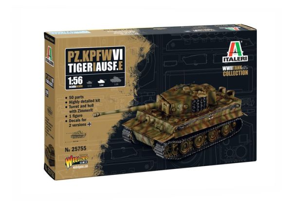 ITA25755 - Carro armato Pz. kpfw. VI Tigre I Ausf. E da assemblare e verniciare - 1
