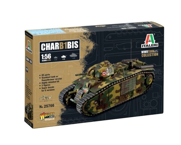 ITA25766 - Carro armato B1 bis da assemblare e verniciare - 1
