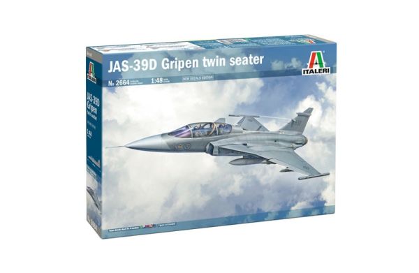 ITA2664 - Aereo da caccia SAAB JAS-39 Gripen BiPlace da assemblare e verniciare - 1
