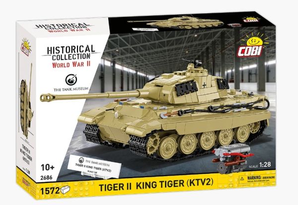 COB2686 - Carro armato TIGER II King Tiger / KTV2 - 1572 pezzi - 1