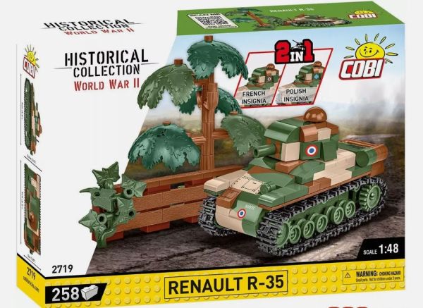 COB2719 - Carro armato RENAULT R-35 - 258 Parti - 1