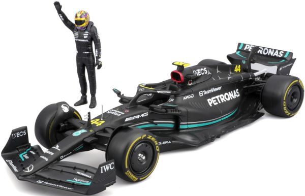 BUR28037H - MERCEDES-AMG W14E SF-23 #44 con L. Hamilton figurina - 1