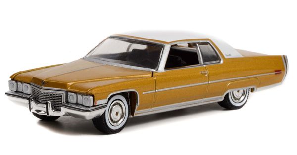 GREEN28100-A - CADILLAC coupé deville 1972 oro 70° anniversario in blister - 1
