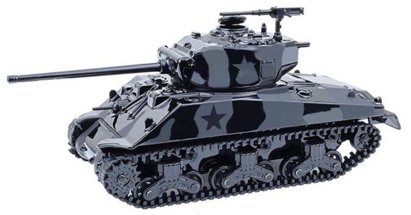 GREEN28170-D - SHERMAN M4 Long Barrel Tank del 1976 nera della serie BLACK BANDIT in blister - 1