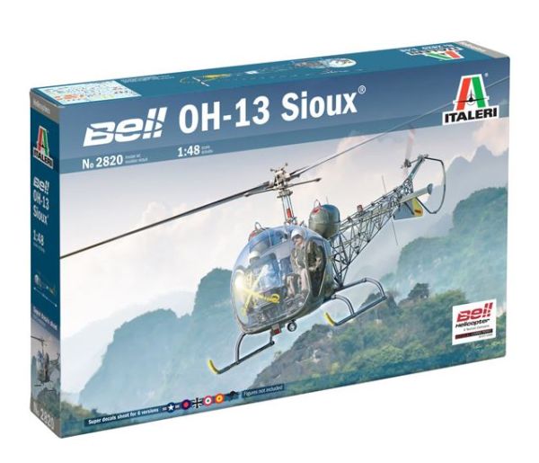 ITA2820 - Elicottero BELL OH-13 Sioux Da assemblare e dipingere - 1
