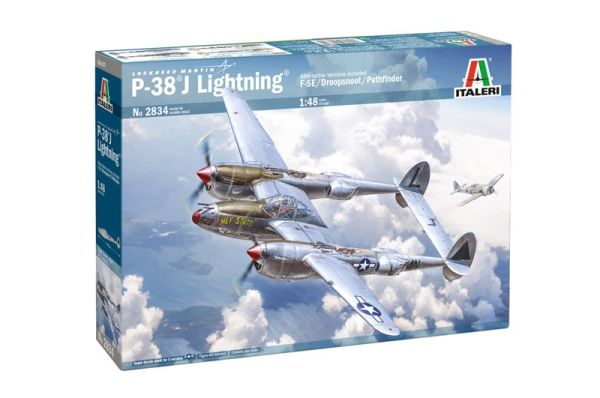 ITA2834 - Aereo da caccia LOCKHEED P-38J E.T.O. Lightning da assemblare e verniciare - 1