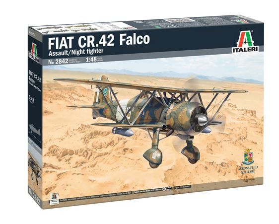 ITA2842 - Aereo da attacco notturno FIAT CR.42 Falco da assemblare e dipingere - 1