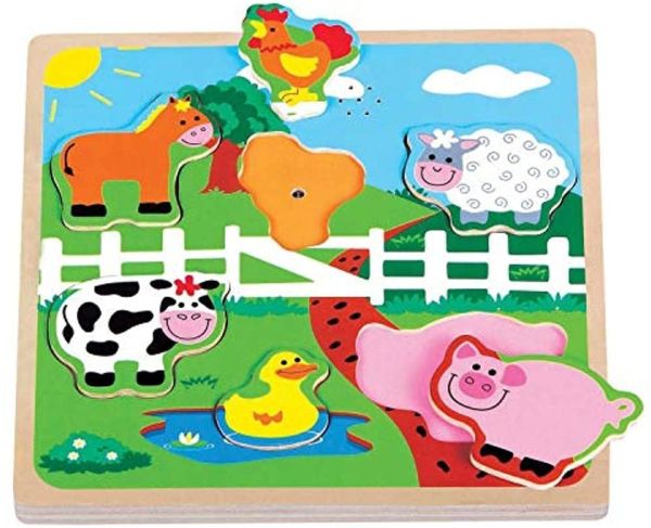 NCT20019 - Puzzle sonoro di 7 pezzi - La fattoria - 1