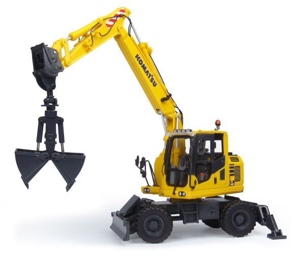 UH8100 - Escavatore gommato KOMATSU PW148 Con benna mordente - 1