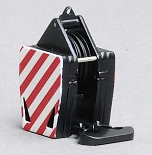 YCC207 - Gancio 93 Tonnellate 3 Pulegge Nere; Rosse e Bianche - 1