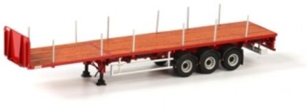 WSI04-1137 - Rimorchio a pianale 3 assi - 1