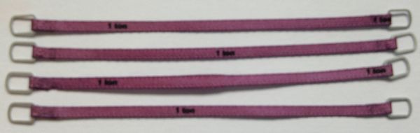 YCC331-3 - Set di 4 cinghie di sollevamento 1 Ton 8cm Viola - 1