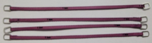 YCC331-4 - Set di 4 cinghie di sollevamento 1 Ton 10cm Viola - 1