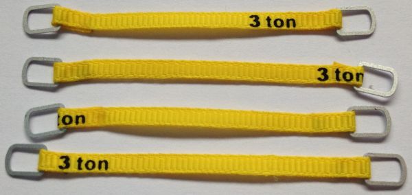 YCC333-1 - Set di 4 cinghie di sollevamento 3 Tonnellate di 6 cm 
