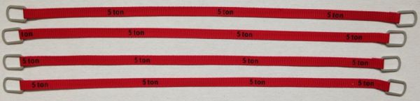 YCC335-4 - Set di 4 cinghie di sollevamento 5 Tonnellate di 20 cm 