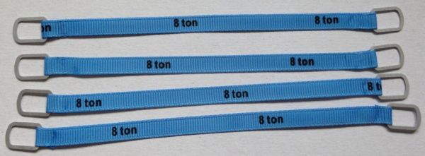 YCC337-2 - Set di 4 cinghie di sollevamento 8 Tonnellate di 14 cm 