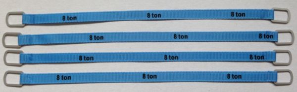 YCC337-3 - Set di 4 cinghie di sollevamento 8 Tonnellate di 18 cm - 1