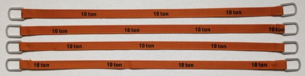 YCC338-4 - Set di 4 cinghie di sollevamento 10 Tonnellate di 22 cm 