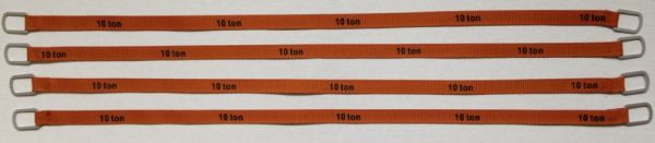 YCC338-6 - Set di 4 cinghie di sollevamento 10 Tonnellate da 30 cm 