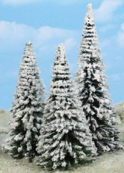 HEK2100 - Set di 3 alberi innevati 16-21 cm - 1
