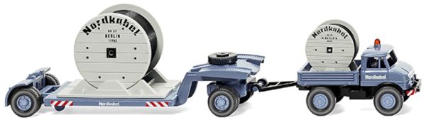 WIK050202 - UNIMOG U406 con vassoio 2 assi Blu NORDKABEL - 1