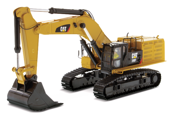 DCM85284 - Escavatore CATERPILLAR 390F LE con driver e cassa in metallo - 1