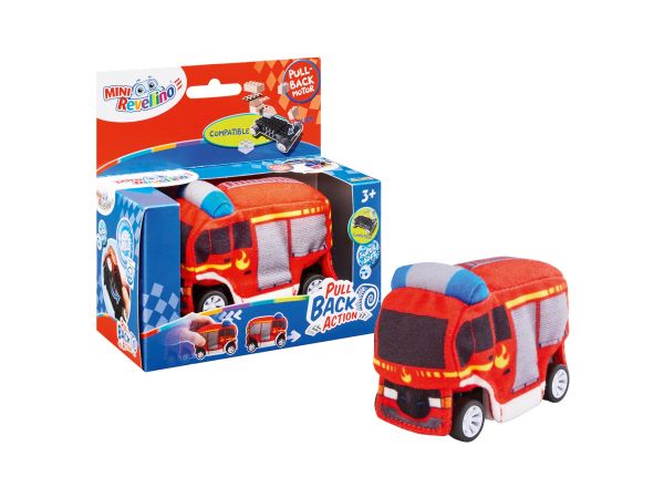 REV23199 - Camion dei pompieri in peluche ad attrito - 1