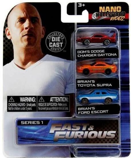 JAD253201001 - Giri a Nano Hollywood - 3 auto FAST AND FURIOUS Set 2 - 1