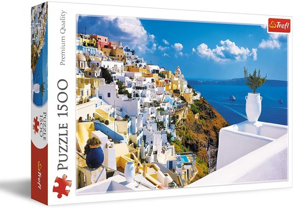 TRF26119 - Puzzle 1500 Pezzi Santorini Grecia - 1