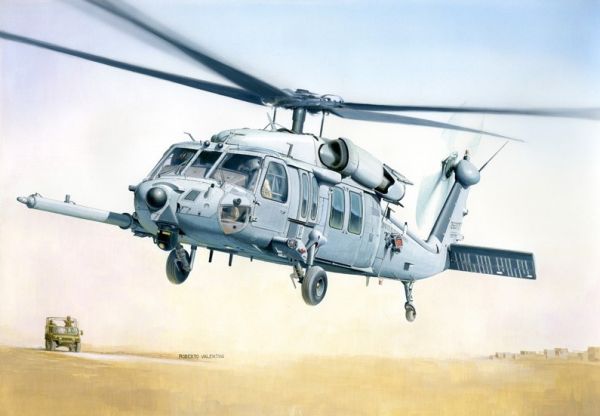 ITA2666 - Elicottero costruibile MH-60K Blackhawk SOA con vernice - 1